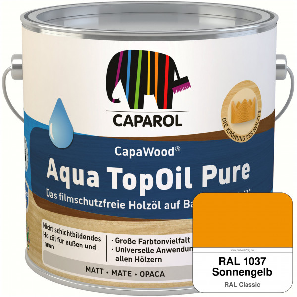 CapaWood® AquaTopOil Pure (RAL 1037 Sonnengelb) - ersetzt CapaGreen Holz-Öl Aqua