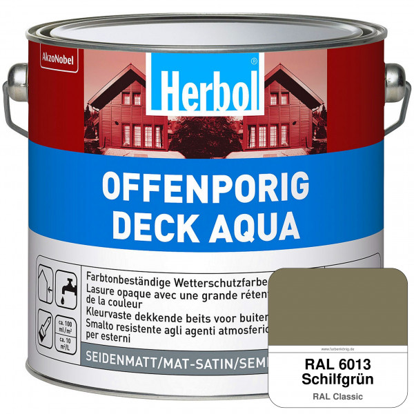 Offenporig-Deck Aqua (RAL 6013 Schilfgrün)