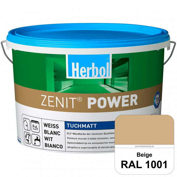 Herbol Zenit Power (RAL 1001 Beige) Superdeckende ELF-Wandfarbe