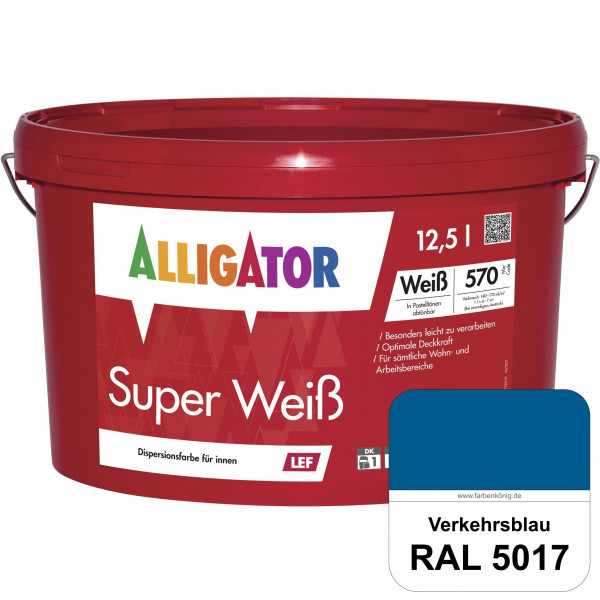 Super Weiß LEF (RAL 5017 Verkehrsblau)