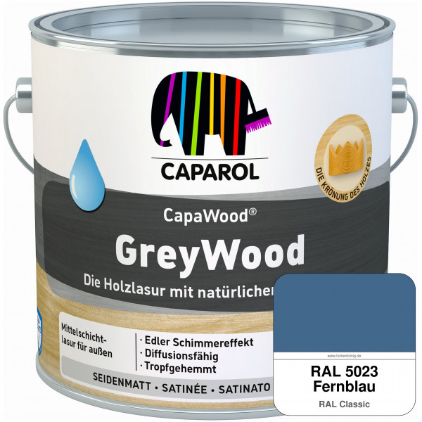 CapaWood® GreyWood (RAL 5023 Fernblau) - ersetzt Capadur GreyWood