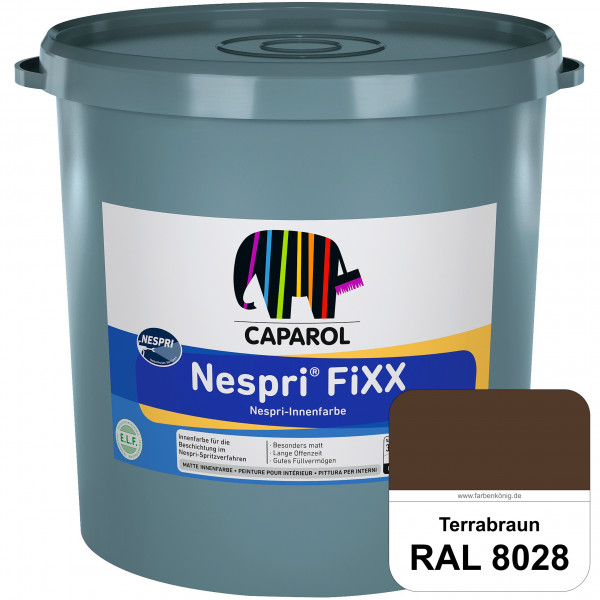 Nespri® FiXX (RAL 8028 Terrabraun) Spezielle Innenfarbe für die rationelle Beschichtung im Nespri-Sp