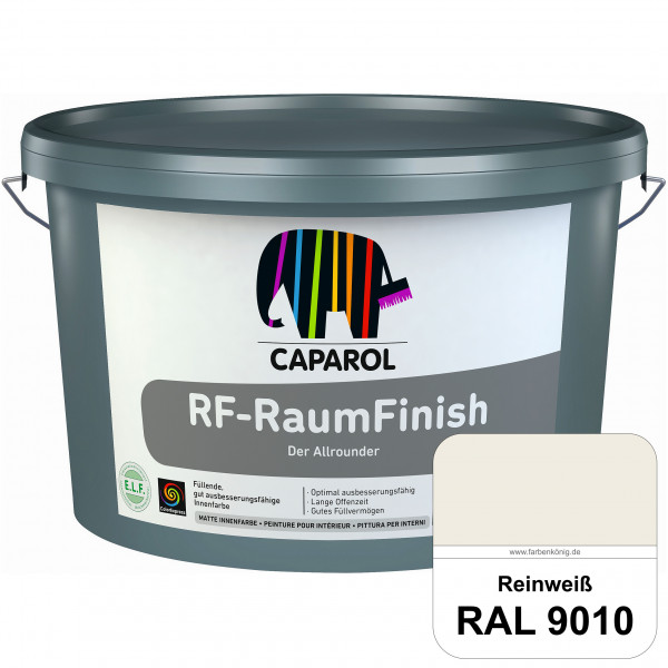 RF-RaumFinish (RAL 9010 Reinweiß) Füllende, gut ausbesserungsfähige matte Innenfarbe