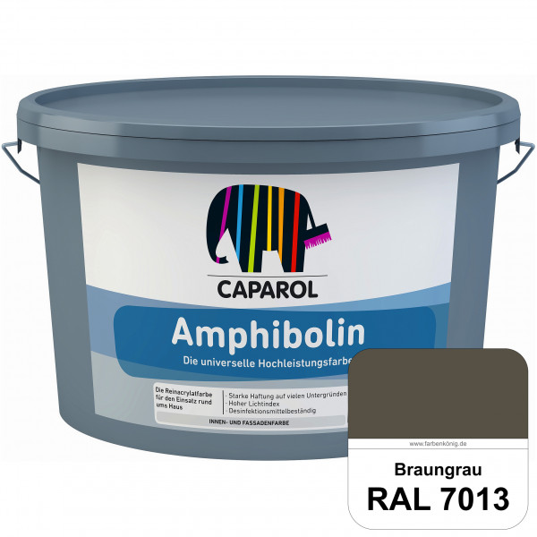 Amphibolin (RAL 7013 Braungrau) Universalfarbe auf Reinacrylbasis innen & außen