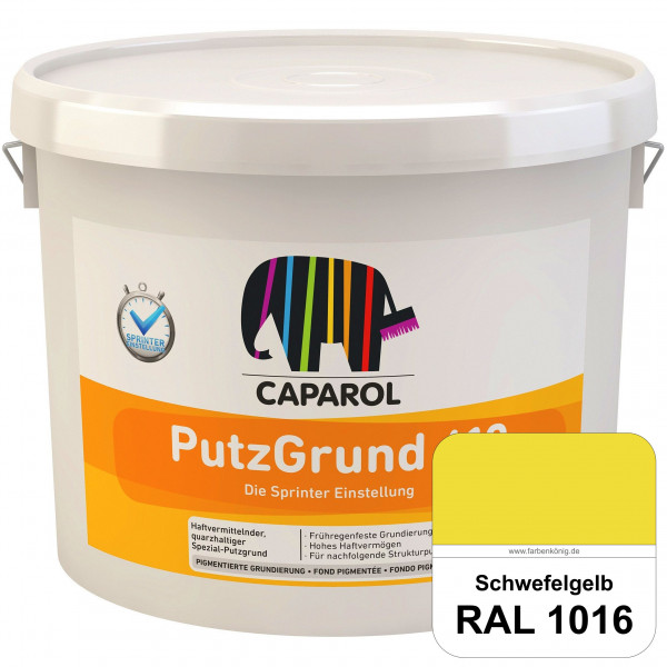 Putzgrund 610 SPRINTER (RAL 1016 Schwefelgelb) Grundanstrich & Haftbrücke für Strukturputz-Beschicht