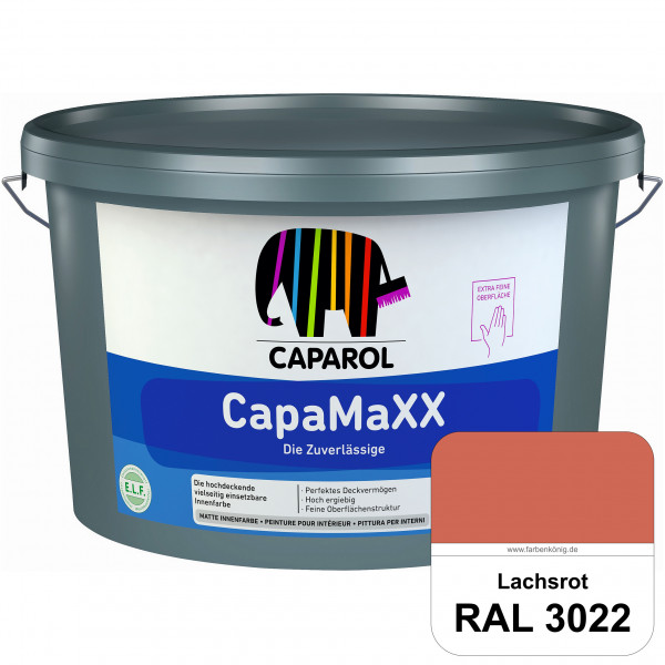 CapaMaXX (RAL 3022 Lachsrot) tuchmatte Innenfarbe mit hohem Deckvermögen und Ergiebigkeit