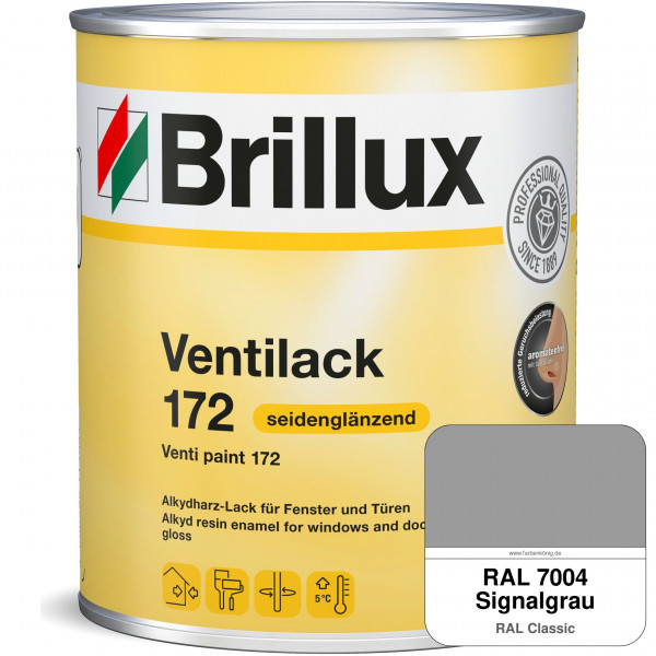 Ventilack Seidenglanz 172 (RAL 7004 Signalgrau)