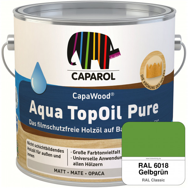 CapaWood® AquaTopOil Pure (RAL 6018 Gelbgrün) - ersetzt CapaGreen Holz-Öl Aqua