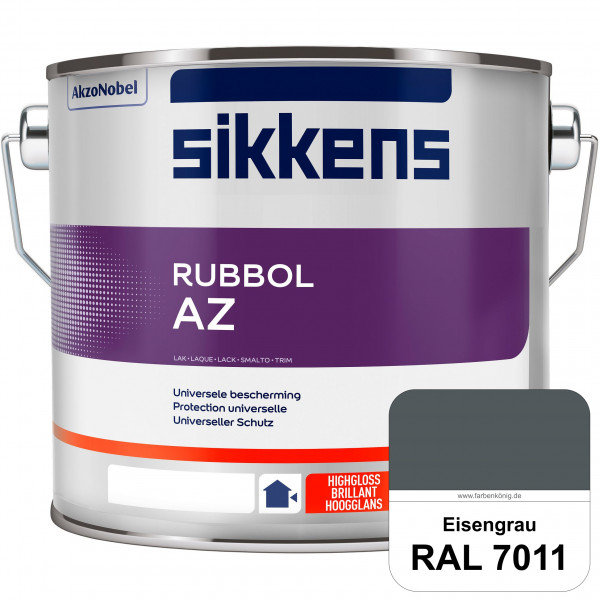 Rubbol AZ (RAL 7011 Eisengrau) Hochwertiger, universeller Hochglanzlack (lösemittelhaltig) außen