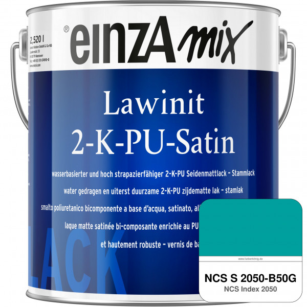einzA Lawinit 2-K-PU Satin Stammlack (NCS S 2050-B50G)