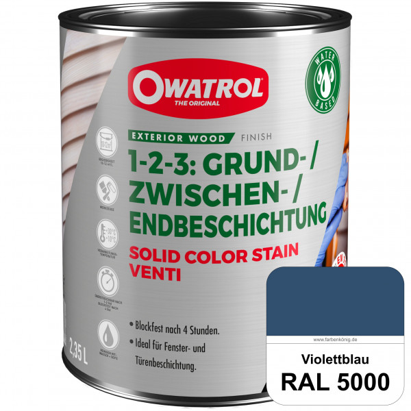 SOLID COLOR STAIN VENTI (RAL 5000 Violettblau)