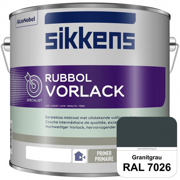 Rubbol Vorlack (RAL 7026 Granitgrau) Aromatenfreier Vorlack der Spitzenklasse (außen & innen)