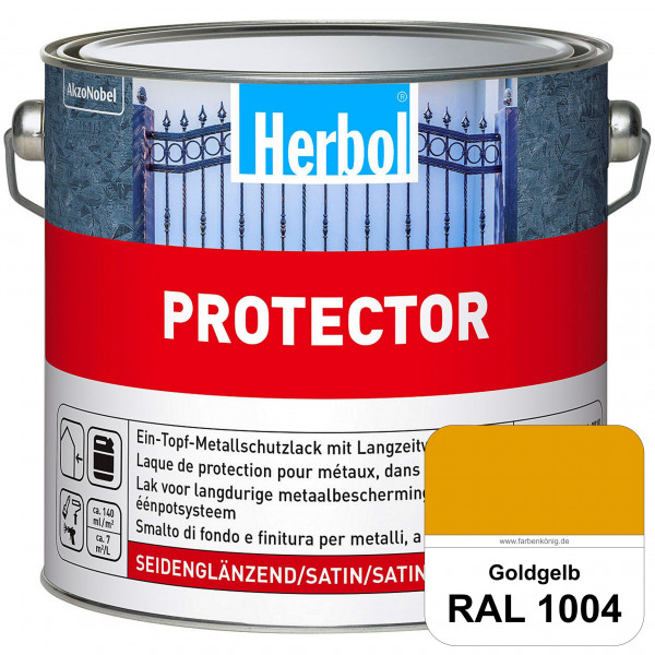 Protector (RAL 1004 Goldgelb) Seidenglänzende Spezialbeschichtung für Eisen- und NE-Metalle (außen)