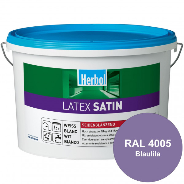Latex Satin (RAL 4005 Blaulila) Seidenglänzende Latexfarbe mit hoher Strapazierfähigkeit