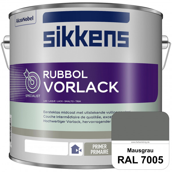 Rubbol Vorlack (RAL 7005 Mausgrau) Aromatenfreier Vorlack der Spitzenklasse (außen & innen)