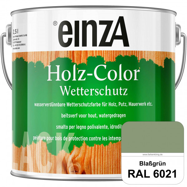 einzA Holz-Color (RAL 6021 Blassgrün) Wetterschutzfarbe für außen