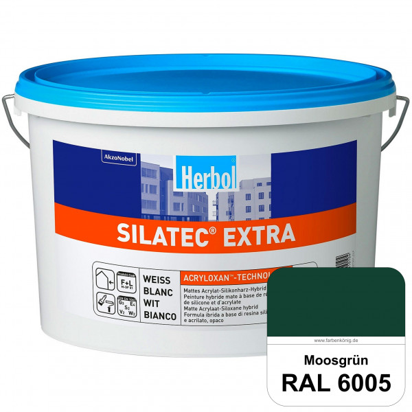 Silatec Extra (RAL 6005 Moosgrün) Siliconharz-Hybrid-Fassadenfarbe