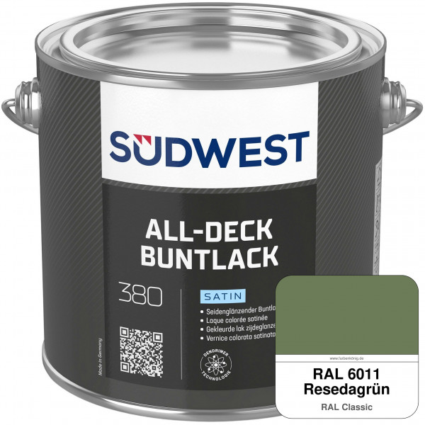 All-Deck Buntlack Satin (RAL 6011 Resedagrün)