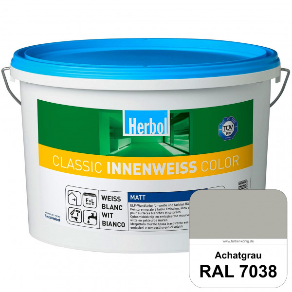 Classic Innenweiss Color (RAL 7038 Achatgrau) Hochwertige Renovierungsfarbe
