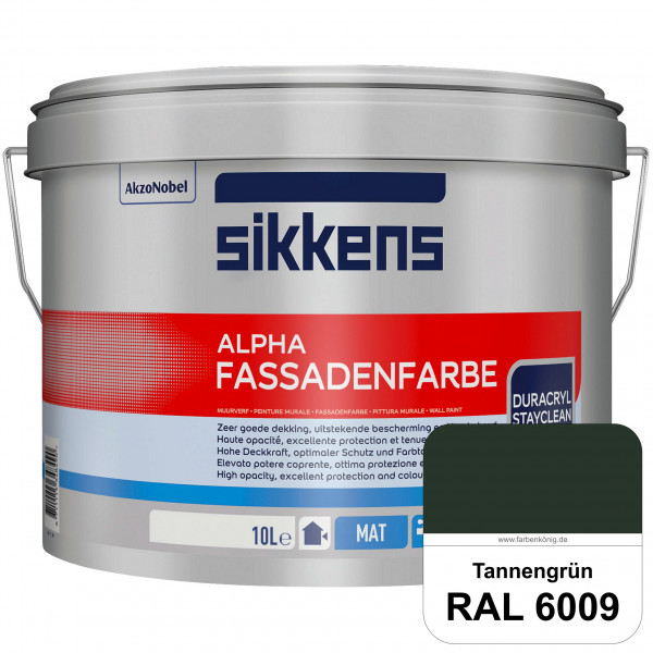 Alpha Fassadenfarbe (RAL 6009 Tannengrün)