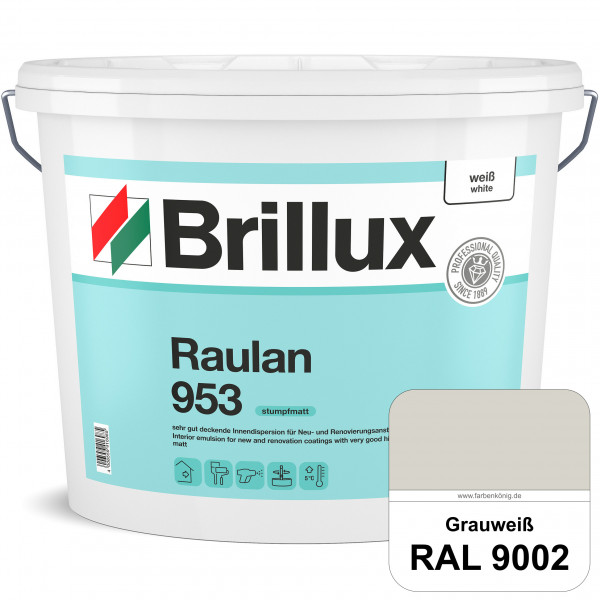Raulan ELF 953 (RAL 9002 Grauweiß) sehr gut deckende Innendispersion für Raufaser und Neu- & Renovie