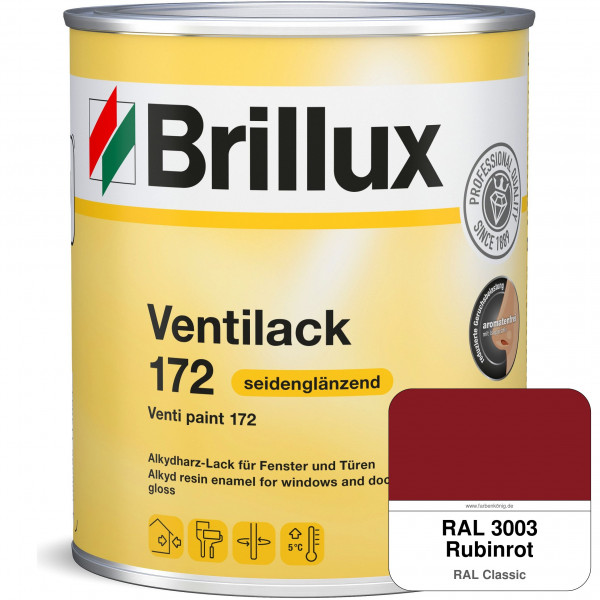 Ventilack Seidenglanz 172 (RAL 3003 Rubinrot)