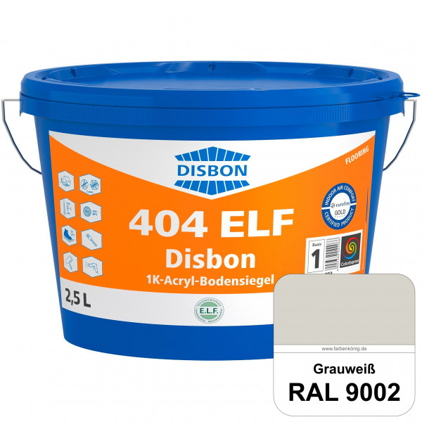 Disbon 404 ELF 1K-Acryl-Bodensiegel (RAL 9002 Grauweiß) 1K PU-verstärkte, emissions- und lösemittelf