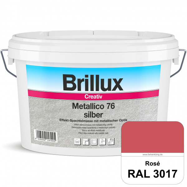 Creativ Metallico 76 (RAL 3017 Rosa) Effektspachtelmasse für Oberflächen mit metallischer Optik und