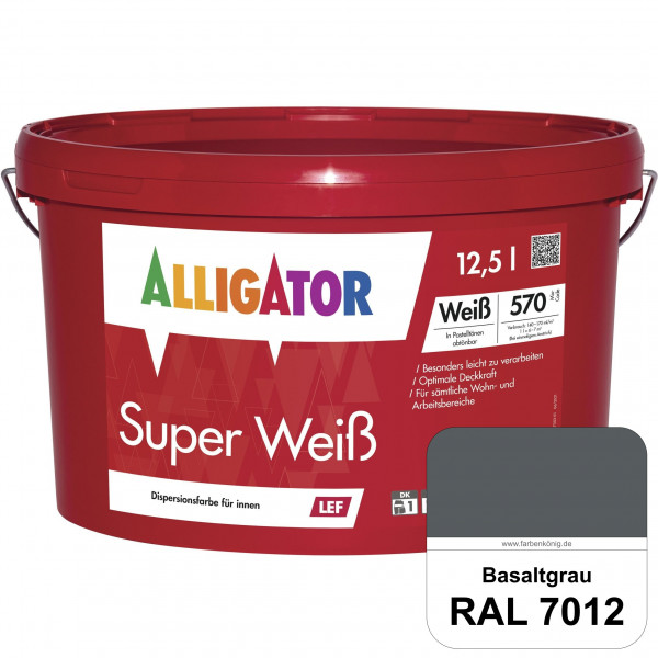 Super Weiß LEF (RAL 7012 Basaltgrau)