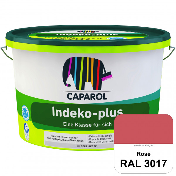 Indeko-plus (RAL 3017 Rosa) doppeldeckende matte & hochwertige Innenfarbe