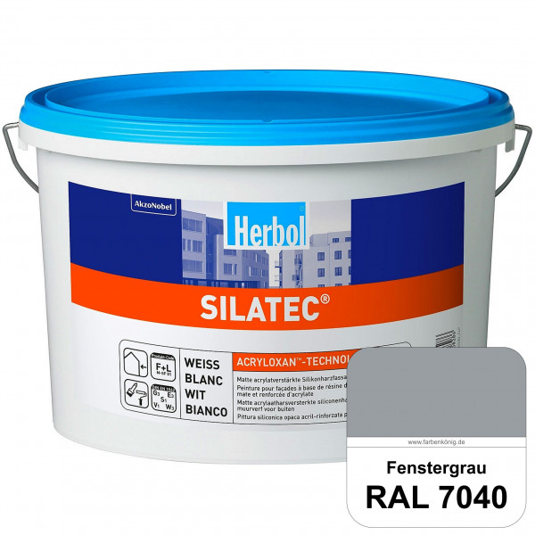 Silatec (RAL 7040 Fenstergrau) Acrylatverstärkte, füllende Siliconharz-Fassadenfarbe
