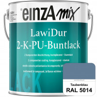 einzA LawiDur 2-K-PU-Buntlack - Hochglanz (RAL 5014 Taubenblau)
