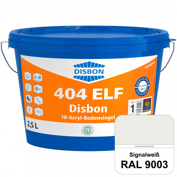 Disbon 404 ELF 1K-Acryl-Bodensiegel (RAL 9003 Signalweiß) 1K PU-verstärkte, emissions- und lösemitte