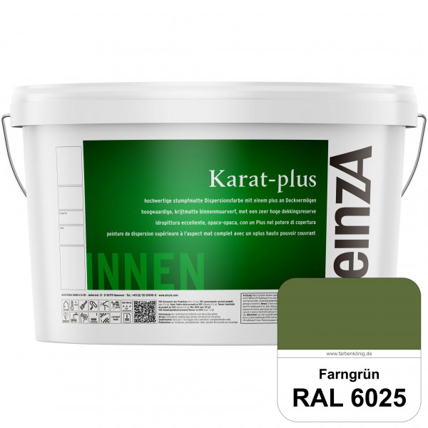 einzA Karat-plus (RAL 6025 Farngrün) Innenwandfarbe mit herausragenden Produkteigenschaften