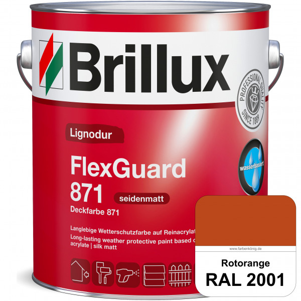 Lignodur FlexGuard 871 (Deckfarbe 871) RAL 2001 Rotorange