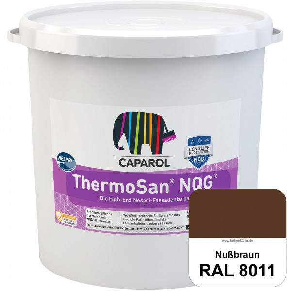 ThermoSan® NQG® Nespri (RAL 8011 Nussbraun) Siliconharz-Bindemittelkombination mit integrierter Nano