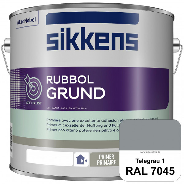 Rubbol Grund (RAL 7045 Telegrau 1) Seidenmatte Grund- und Zwischenbeschichtung auf Kunstharzbasis (i