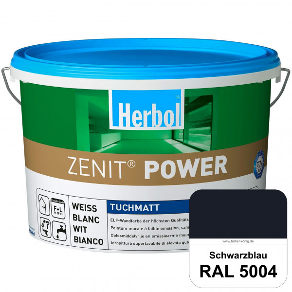 Herbol Zenit Power (RAL 5004 Schwarzblau) Superdeckende ELF-Wandfarbe