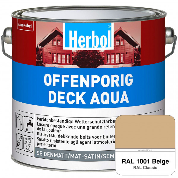 Offenporig-Deck Aqua (RAL 1001 Beige)