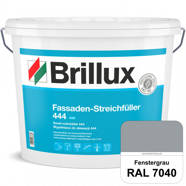 Fassaden-Streichfüller 444 (RAL 7040 Fenstergrau) Faserverstärkter Streichfüller mit rissverschlämme