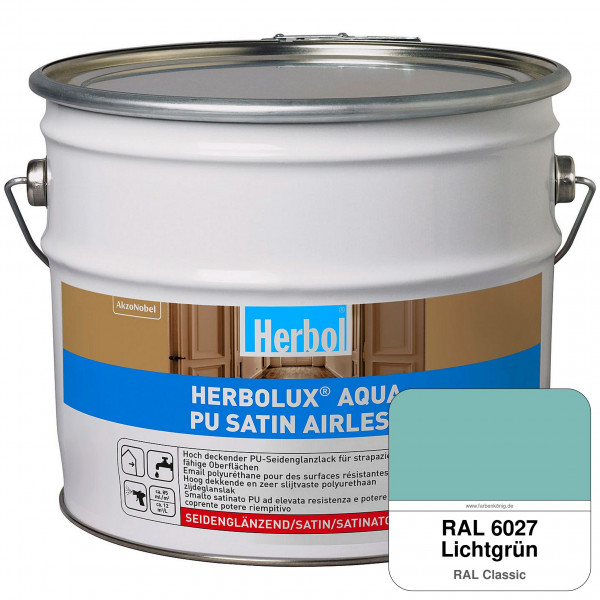 Herbolux Aqua PU Satin Airless (RAL 6027 Lichtgrün)
