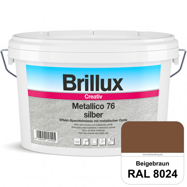 Creativ Metallico 76 (RAL 8024 Beigebraun) Effektspachtelmasse für Oberflächen mit metallischer Opti