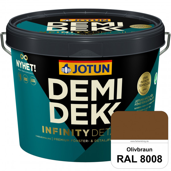 DEMIDEKK Infinity Details - Deckender Holzschutz (RAL 8008 Olivbraun)