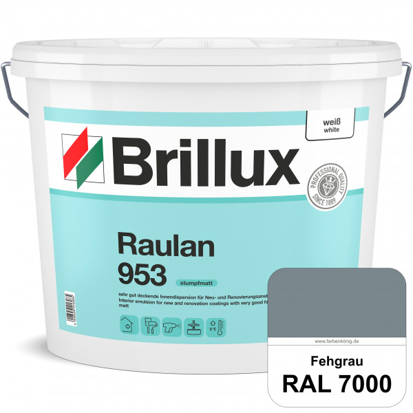 Raulan ELF 953 (RAL 7000 Fehgrau) sehr gut deckende Innendispersion für Raufaser und Neu- & Renovier