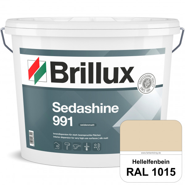 Sedashine 991 (RAL 1015 Hellelfenbein) Seidenmatte Innendispersion für hoch strapazierfähige & gut r