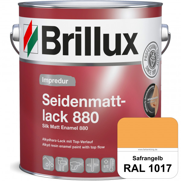 Impredur Seidenmattlack 880 (RAL 1017 Safrangelb) für Holz- oder Metallflächen innen & außen