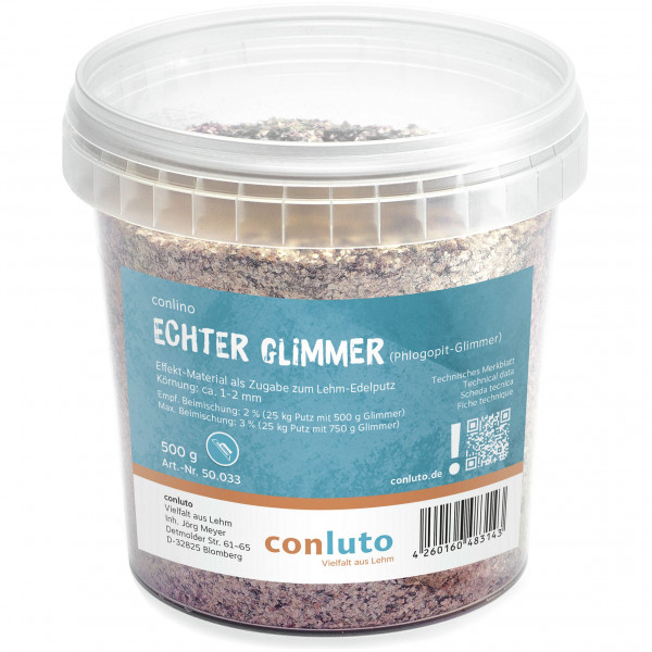 Effekt-Material - echter Glimmer (Phlogopit-Glimmer), ca. 1-2 mm