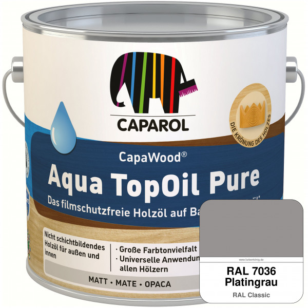 CapaWood® AquaTopOil Pure (RAL 7036 Platingrau) - ersetzt CapaGreen Holz-Öl Aqua