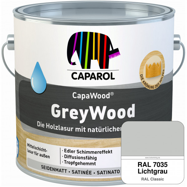 CapaWood® GreyWood (RAL 7035 Lichtgrau) - ersetzt Capadur GreyWood