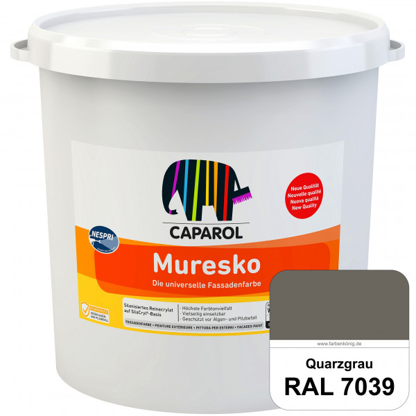 Muresko Nespri (R 30) (RAL 7039 Quarzgrau) Silanisierte Reinacrylat-Fassadenfarbe auf SilaCryl®-Basi